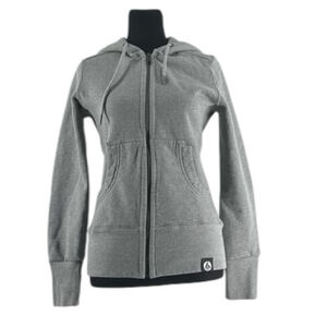 American Giant hoodie classic grey full zip made In USA casual lounge wear sz xs